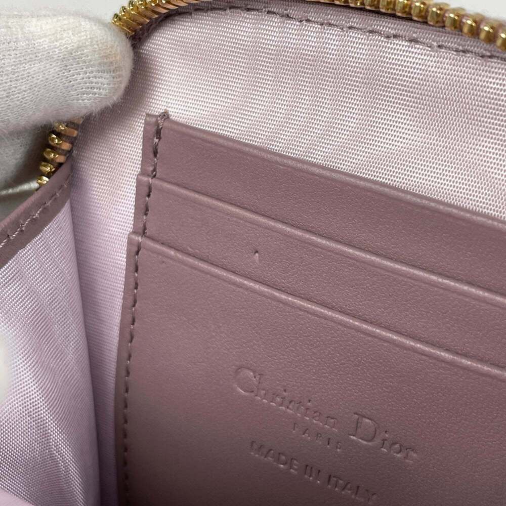 CHRISTIAN DIOR Purple Leather Shoulder Bag - Picture 6 of 8